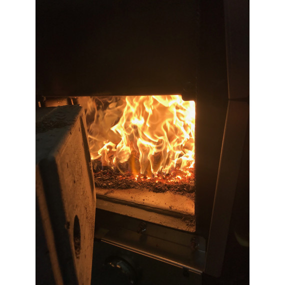 240kW. Prefabrikkert fyrhus i Spydeberg