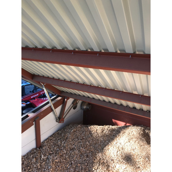 240kW. Prefabrikkert fyrhus i Spydeberg