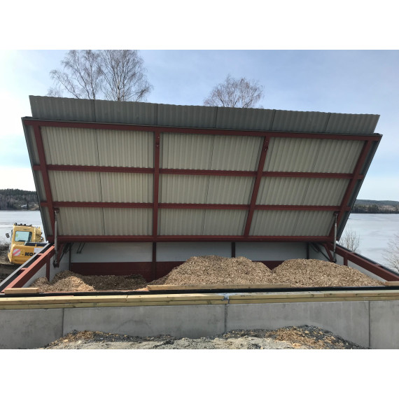 240kW.  Prefabrikkert fyrhus i Ørje