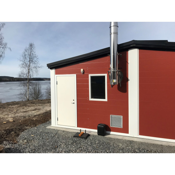 240kW.  Prefabrikkert fyrhus i Ørje