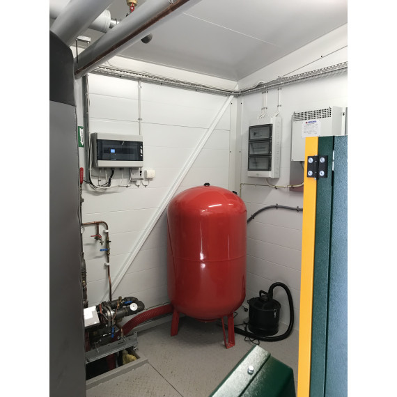 240kW.  Prefabrikkert fyrhus i Ørje