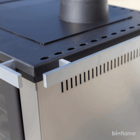 TEBA Therm T-22 Vedkomfyr med vannkappe
