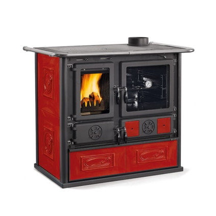 Vedkomfyr Rosa 5.0 Ceramica Bourdeaux